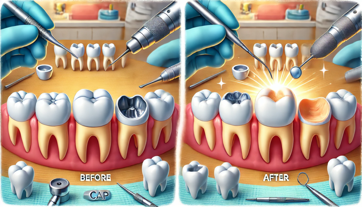 Tooth Cap vs Crown