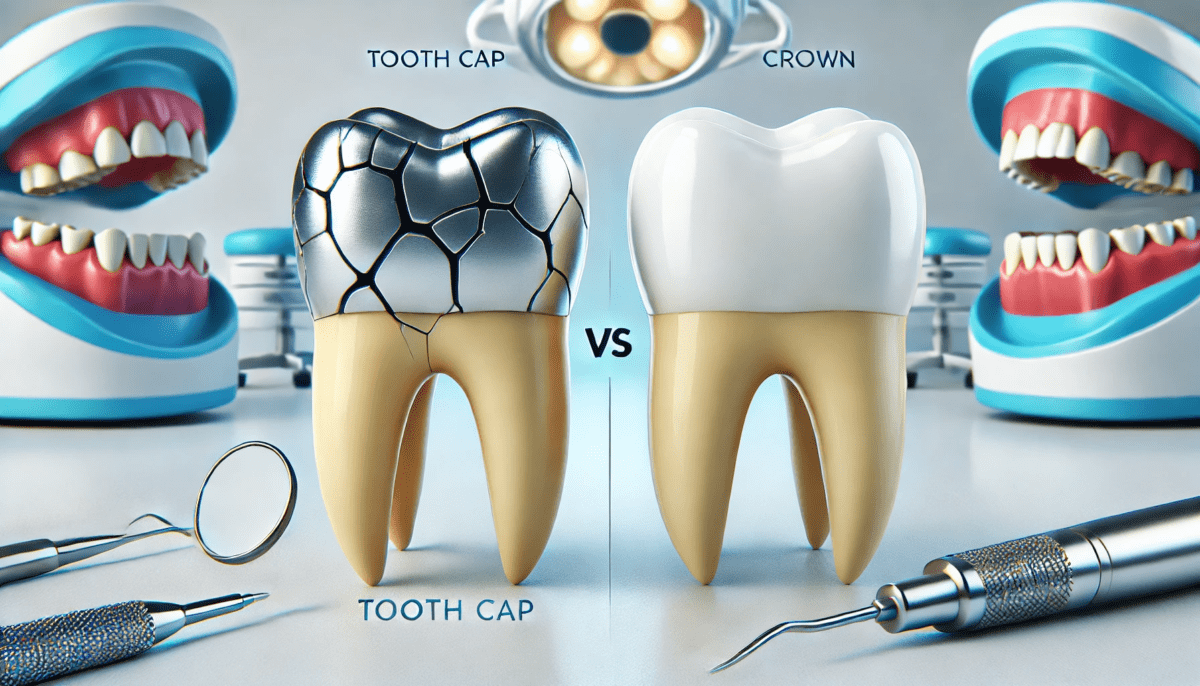 Tooth Cap vs Crown