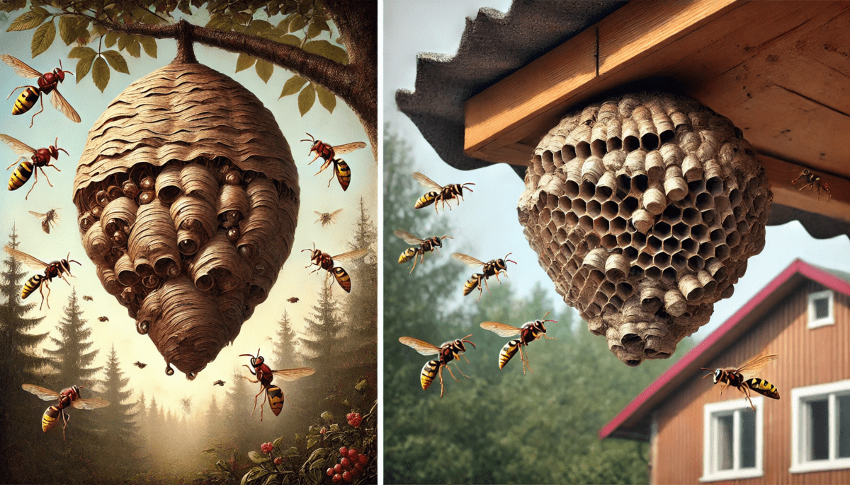 hornet nest vs wasp nest