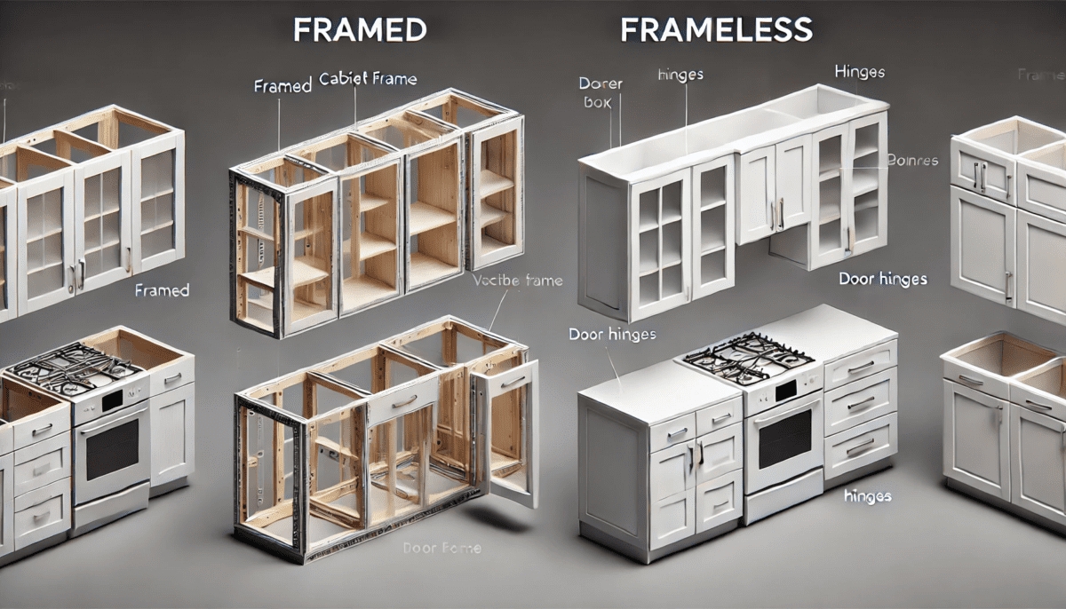 framed vs frameless cabinets