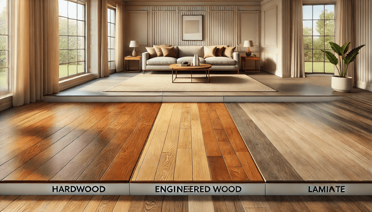 Hardwood vs Engineered vs Laminate Flooring