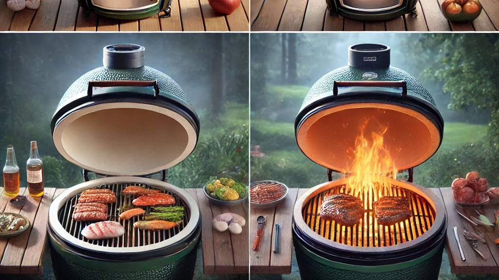 Big Green Egg vs Kamado Joe