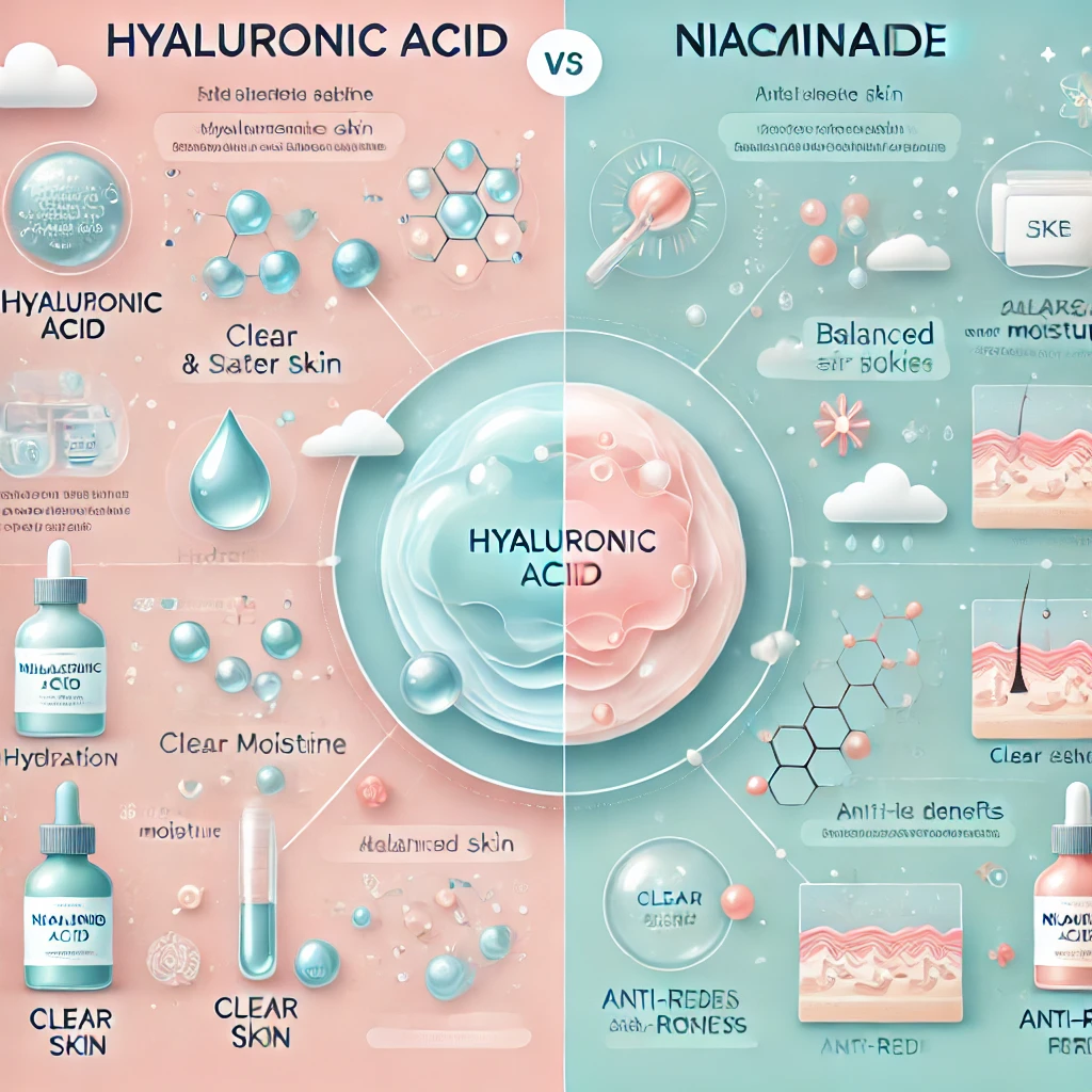 Hyaluronic Acid vs Niacinamide