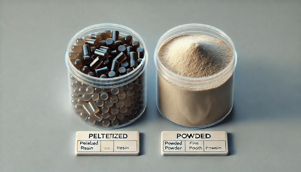 Pelletized Resin vs Powdered Resin