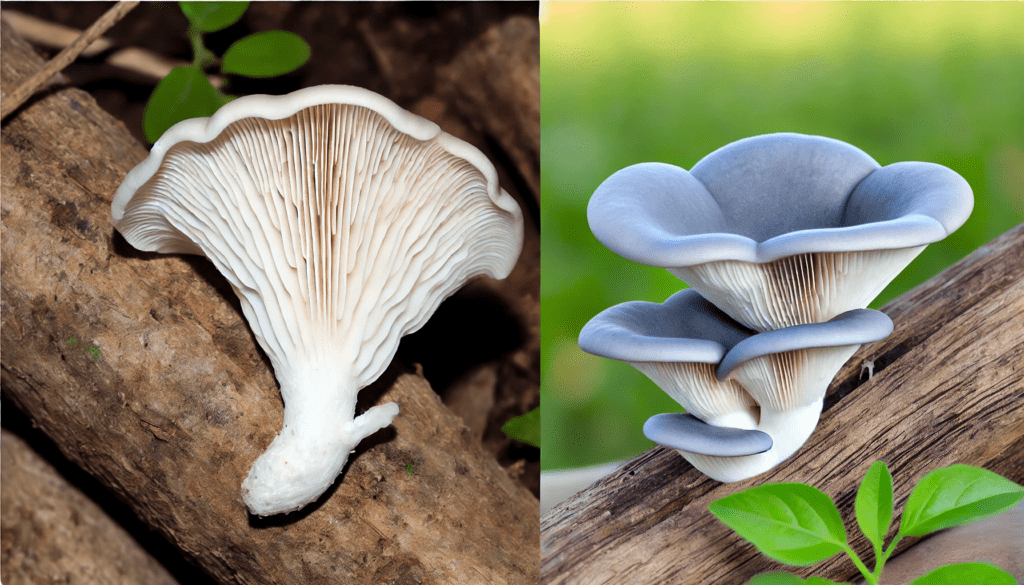 Dove Oyster vs Blue Oyster Mushrooms